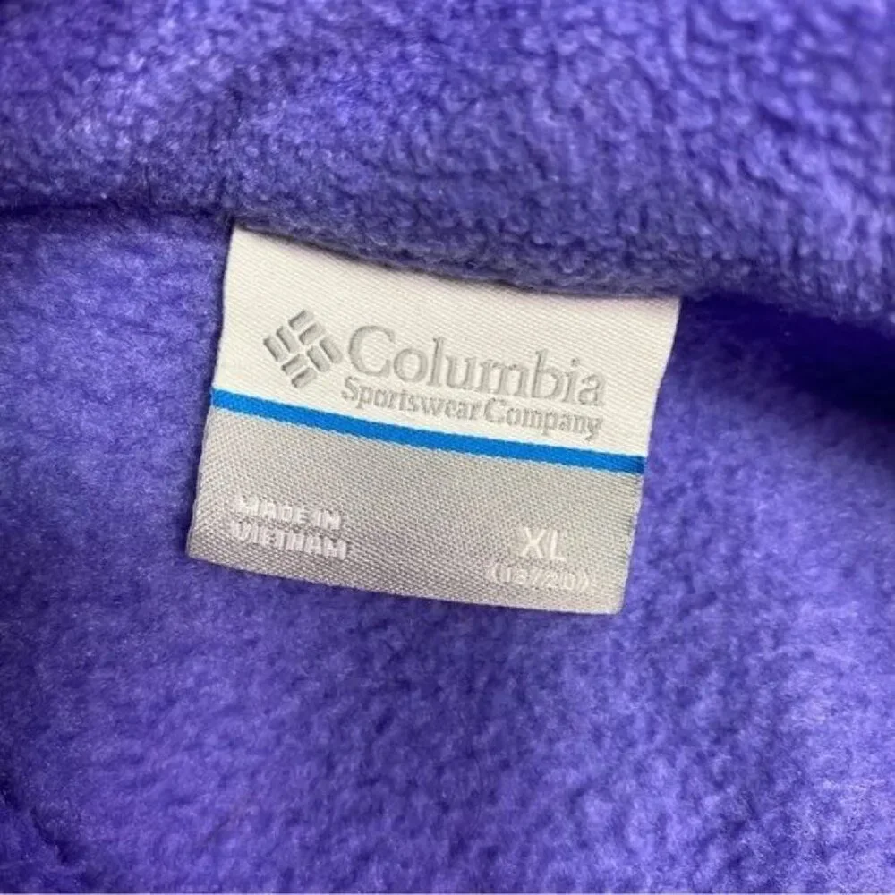Columbia Girls Fleece Zip Up Jacket Size XL 18-20